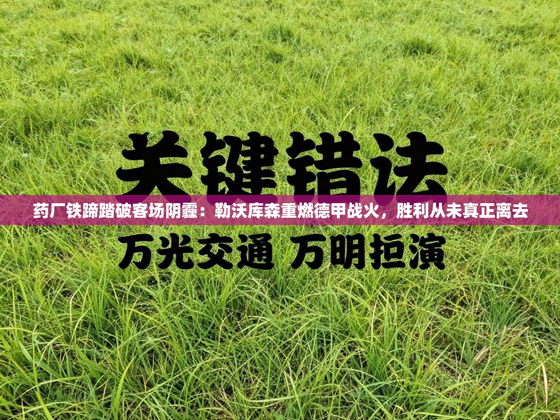 药厂铁蹄踏破客场阴霾：勒沃库森重燃德甲战火，胜利从未真正离去  第2张